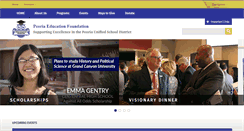 Desktop Screenshot of peoriaedfoundation.org