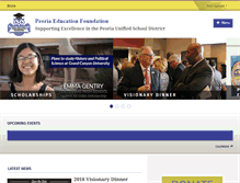 Tablet Screenshot of peoriaedfoundation.org